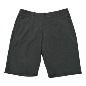 7 Diamonds Men's Gray Flat Front‎ Casual Golf Shorts Size 33 Lightweight